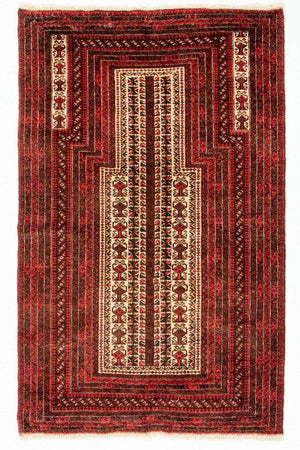 Tappeto Belutsch - 146 x 94 cm - rosso