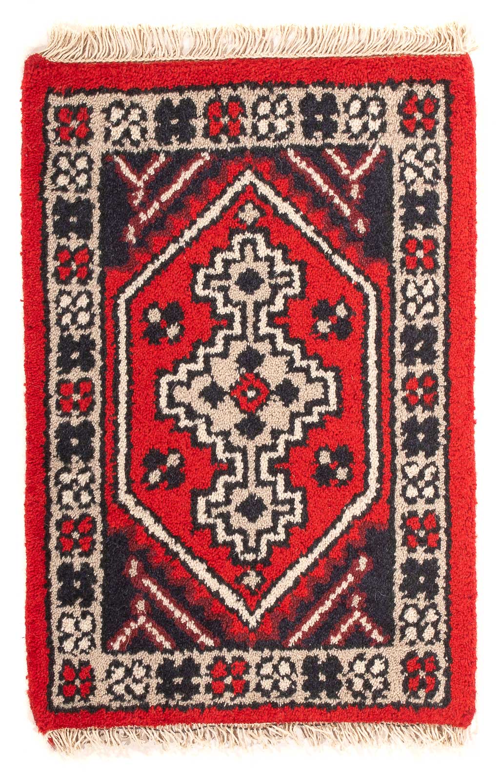 Tappeto orientale - 60 x 40 cm - rosso scuro