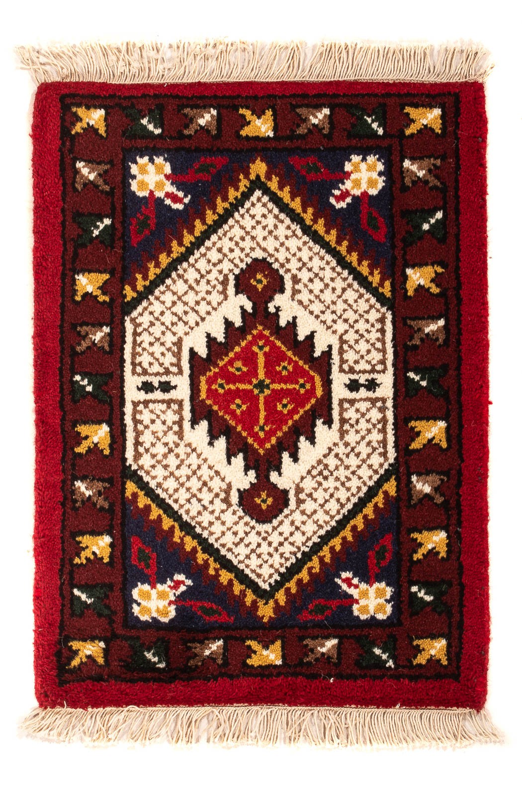 Tappeto orientale - 60 x 40 cm - rosso scuro