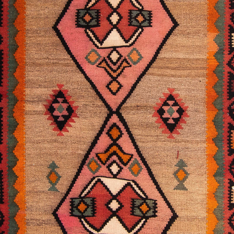Tappeto corsia Tappeto Kelim - Vecchio - 390 x 148 cm - multicolore