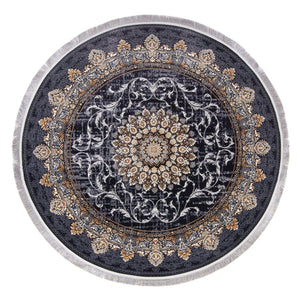 Tappeto Orientale Tessuto - Saffron Sensations - rotondo
