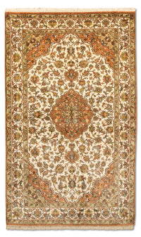 Tappeto di seta - Seta del Kashmir - 160 x 95 cm - beige