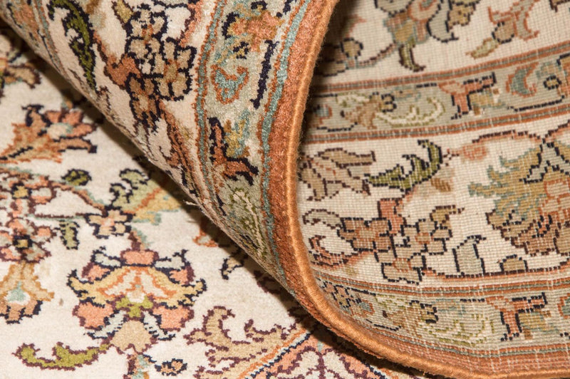 Tappeto di seta - Seta del Kashmir - 160 x 95 cm - beige