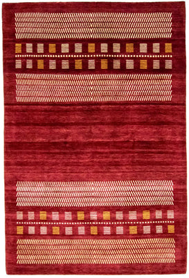 Tappeto Gabbeh - Loribaft Persero - 300 x 198 cm - rosso