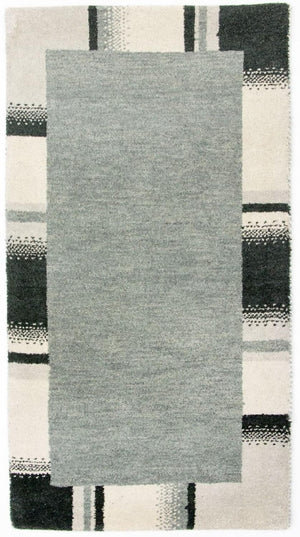Tappeto Gabbeh - Indus - 141 x 72 cm - argento