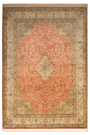Tappeto di seta - Seta del Kashmir - 244 x 168 cm - arancione