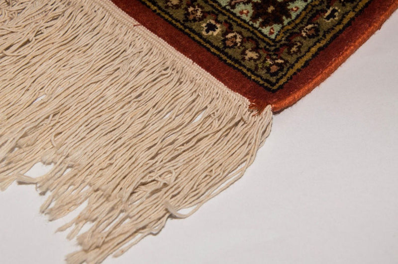 Tappeto di seta - Seta del Kashmir - 244 x 168 cm - arancione