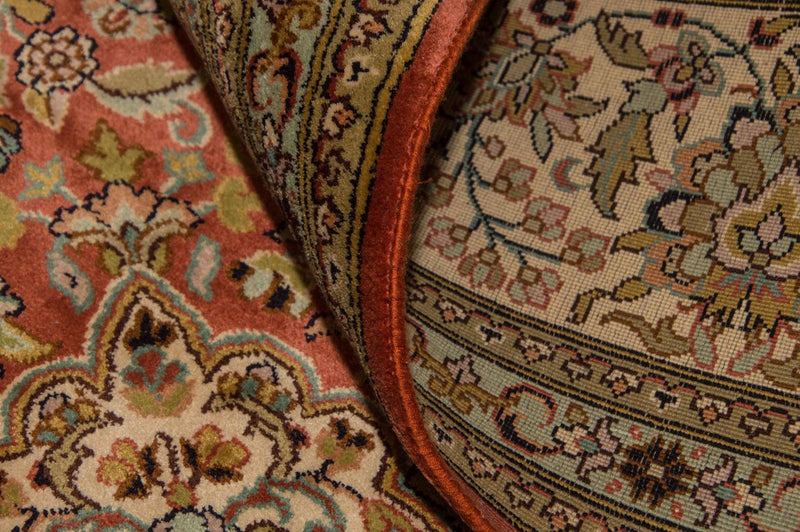 Tappeto di seta - Seta del Kashmir - 244 x 168 cm - arancione