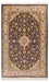 Tappeto di seta - Seta del Kashmir - 150 x 93 cm - blu scuro