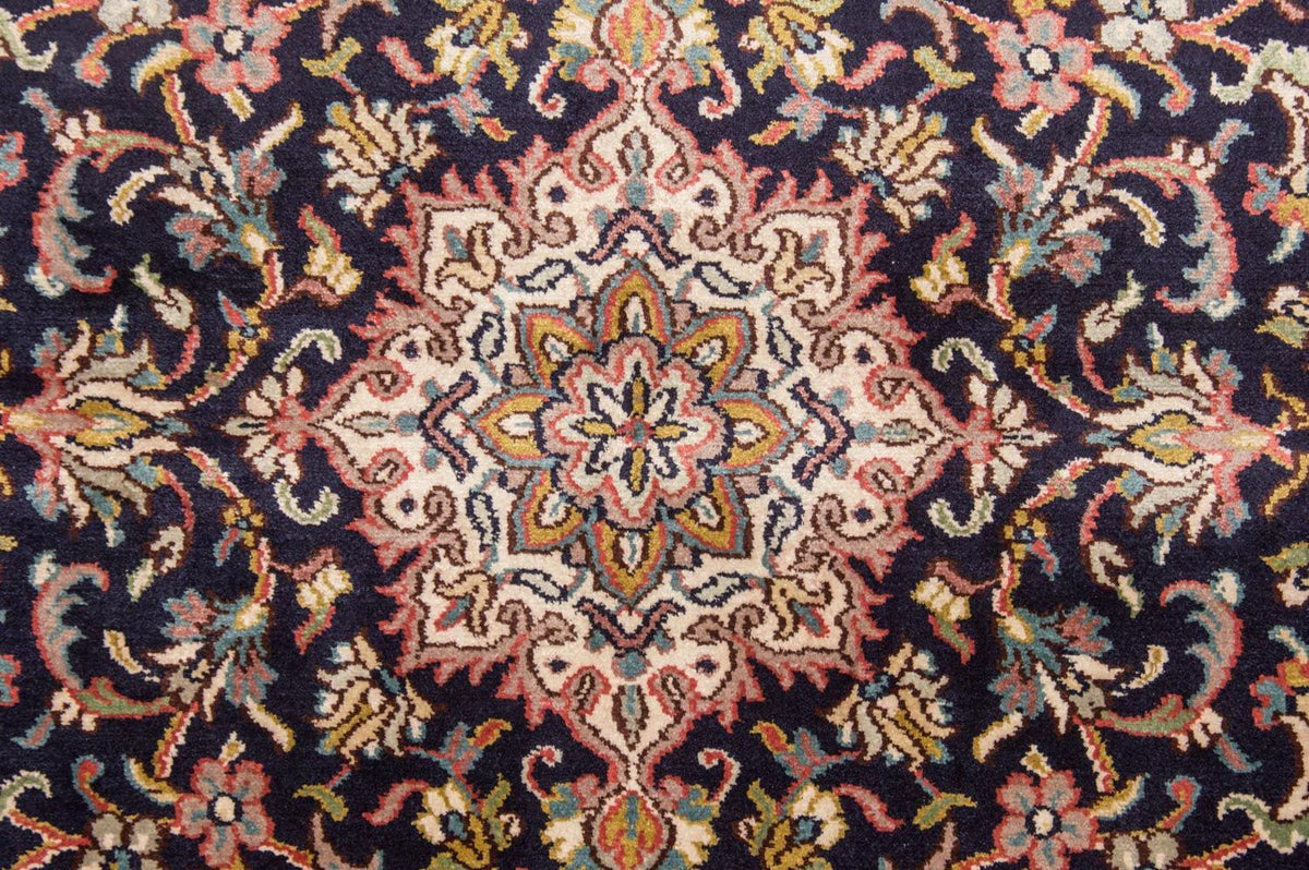 Tappeto di seta - Seta del Kashmir - 150 x 93 cm - blu scuro