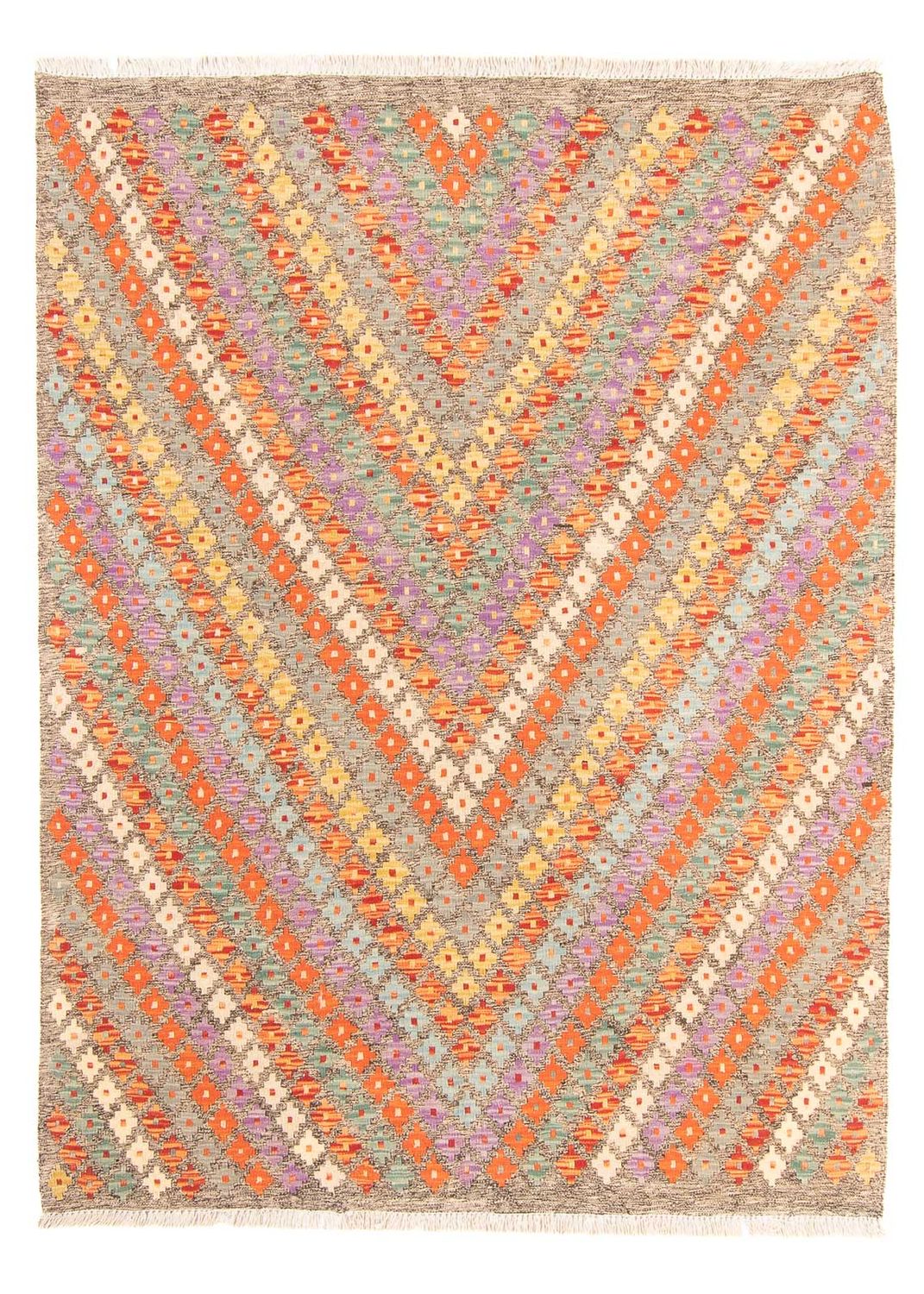 Tappeto Kelim - Splash - 200 x 155 cm - multicolore