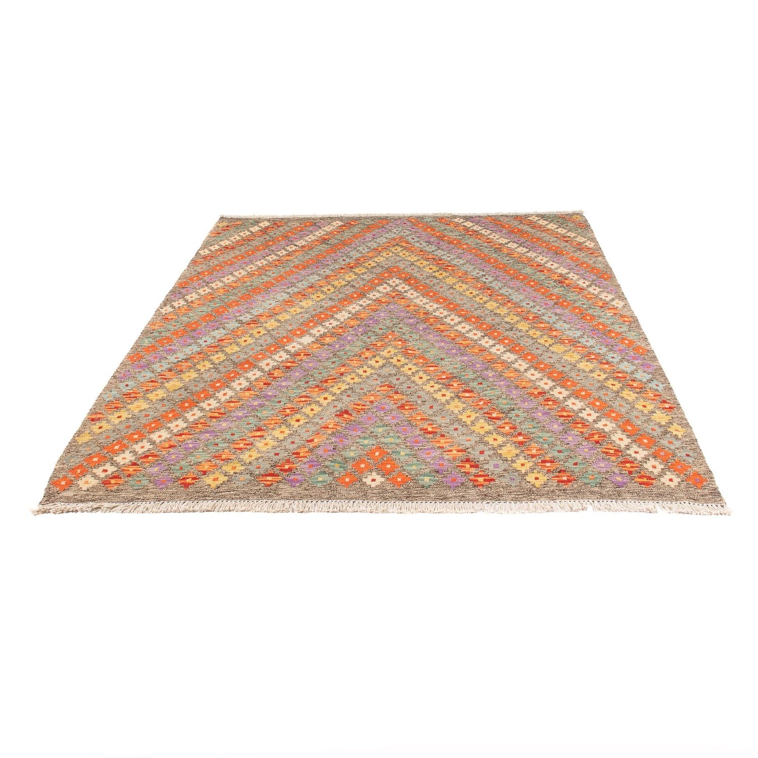 Tappeto Kelim - Splash - 200 x 155 cm - multicolore