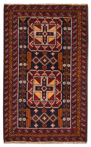 Tappeto Belutsch - 126 x 77 cm - multicolore