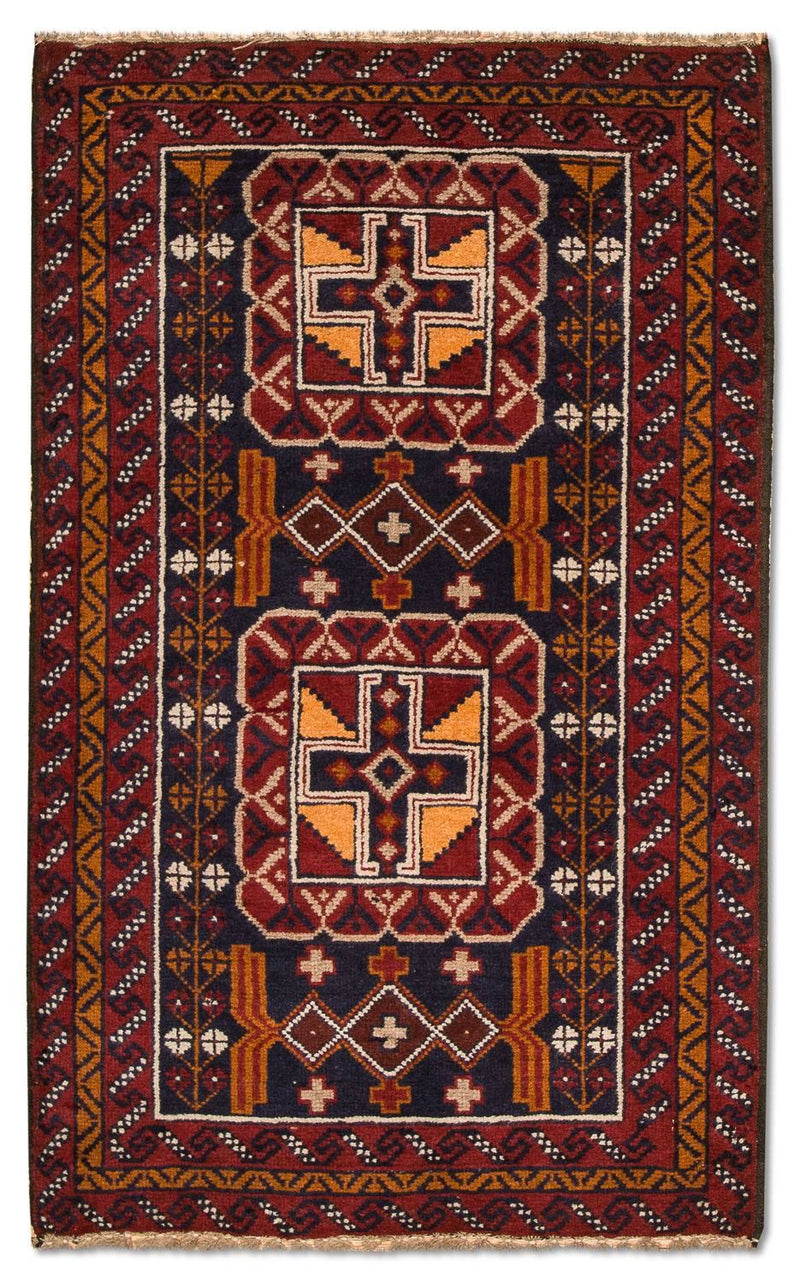 Tappeto Belutsch - 126 x 77 cm - multicolore