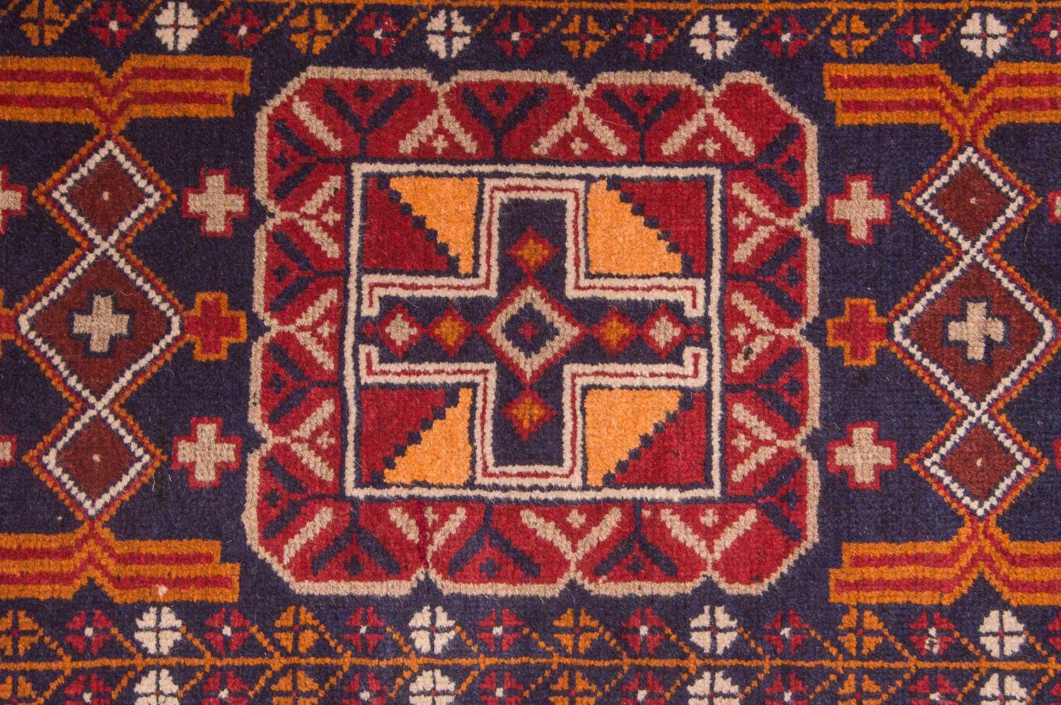 Tappeto Belutsch - 126 x 77 cm - multicolore