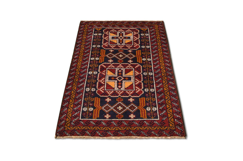 Tappeto Belutsch - 126 x 77 cm - multicolore