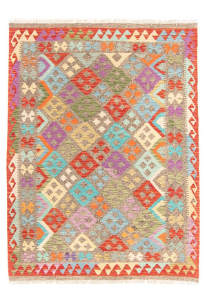 Tappeto Kelim - Splash - 206 x 155 cm - multicolore