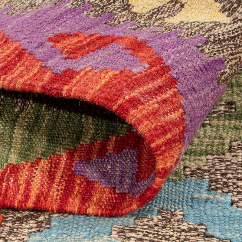 Tappeto Kelim - Splash - 206 x 155 cm - multicolore