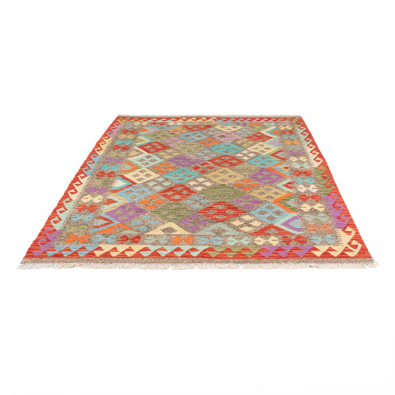 Tappeto Kelim - Splash - 206 x 155 cm - multicolore
