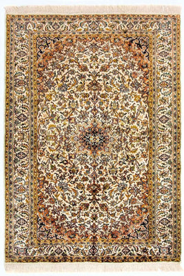 Tappeto di seta - Seta del Kashmir - 149 x 89 cm - beige