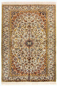 Tappeto di seta - Seta del Kashmir - 149 x 89 cm - beige