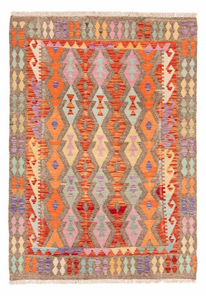 Tappeto Kelim - Splash - 207 x 155 cm - multicolore