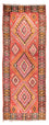 Tappeto corsia Tappeto Kelim - Vecchio - 425 x 165 cm - rosso chiaro
