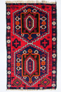 Tappeto Belutsch - 135 x 78 cm - rosso