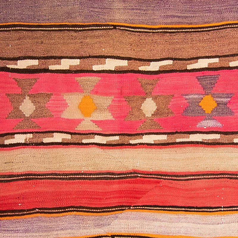 Tappeto corsia Tappeto Kelim - Vecchio - 340 x 150 cm - multicolore