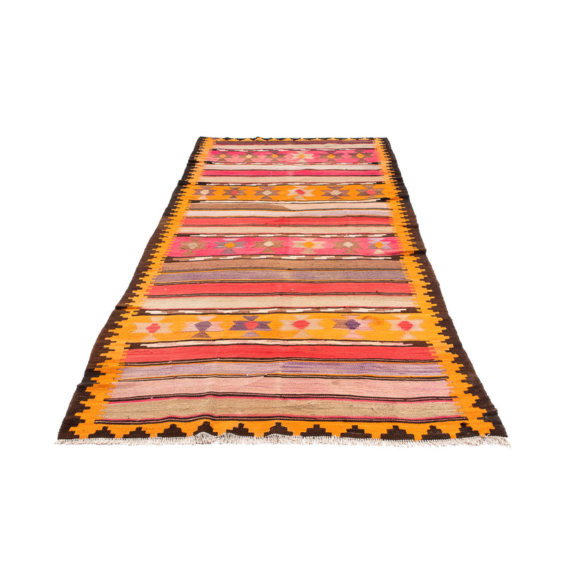 Tappeto corsia Tappeto Kelim - Vecchio - 340 x 150 cm - multicolore