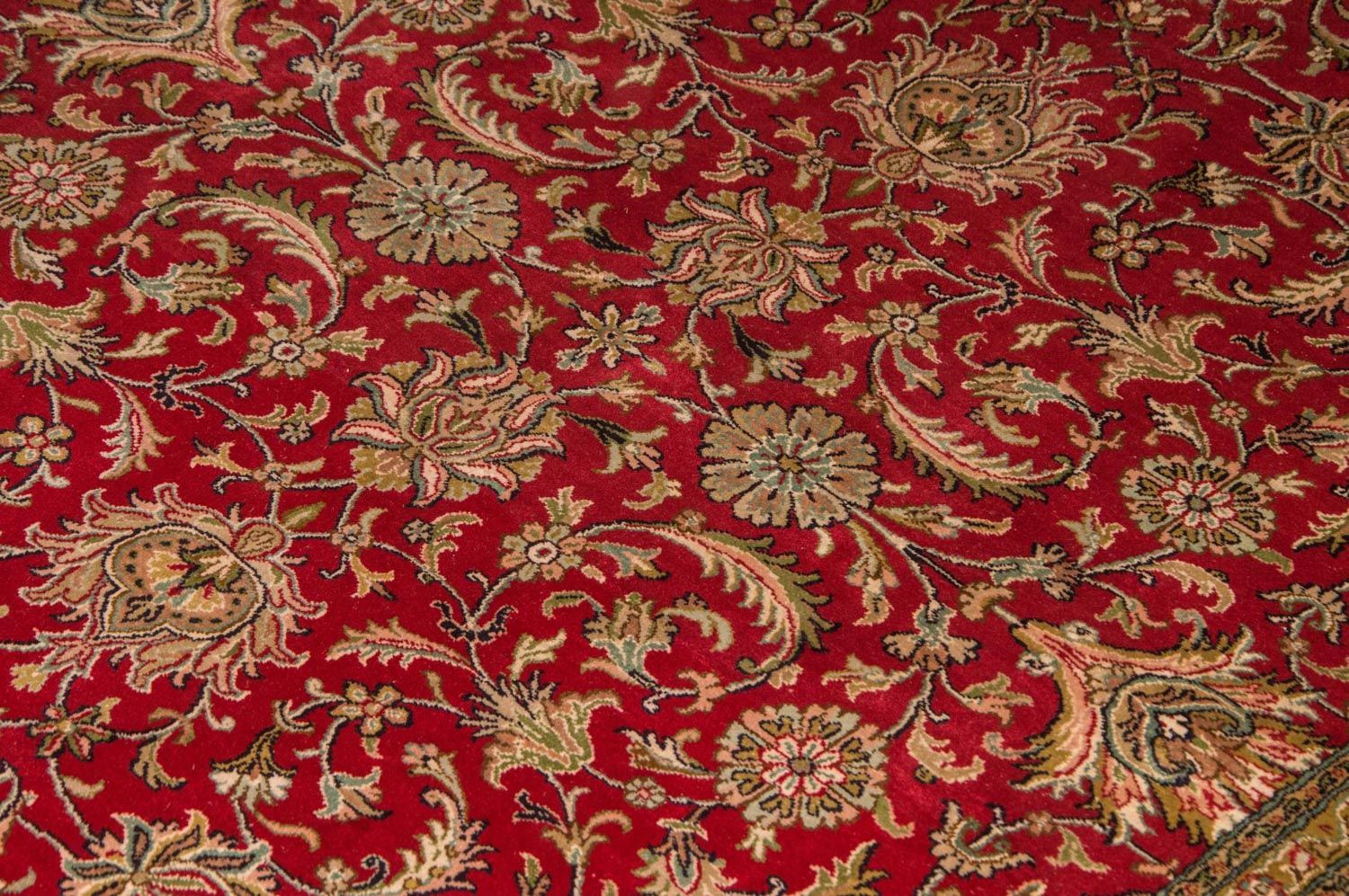 Tappeto di seta - Seta del Kashmir - 214 x 150 cm - rosso