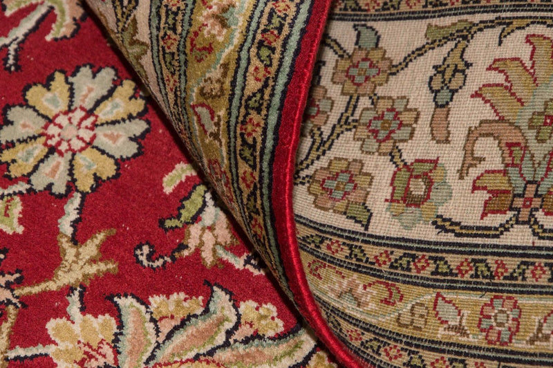 Tappeto di seta - Seta del Kashmir - 214 x 150 cm - rosso