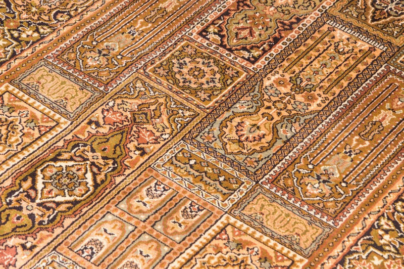 Tappeto di seta - Seta del Kashmir - 158 x 93 cm - marrone