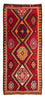 Tappeto corsia Tappeto Kelim - Vecchio - 350 x 135 cm - multicolore