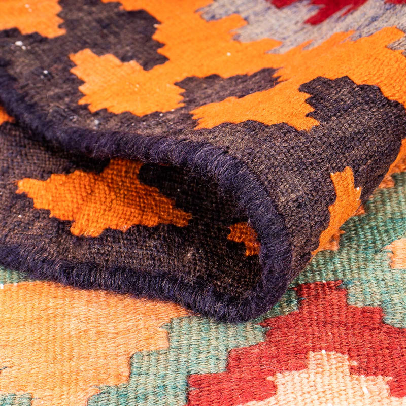 Tappeto corsia Tappeto Kelim - Vecchio - 350 x 135 cm - multicolore