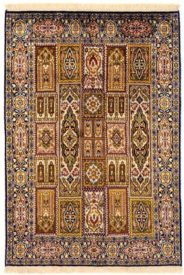 Tappeto di seta - Seta del Kashmir - 157 x 93 cm - multicolore