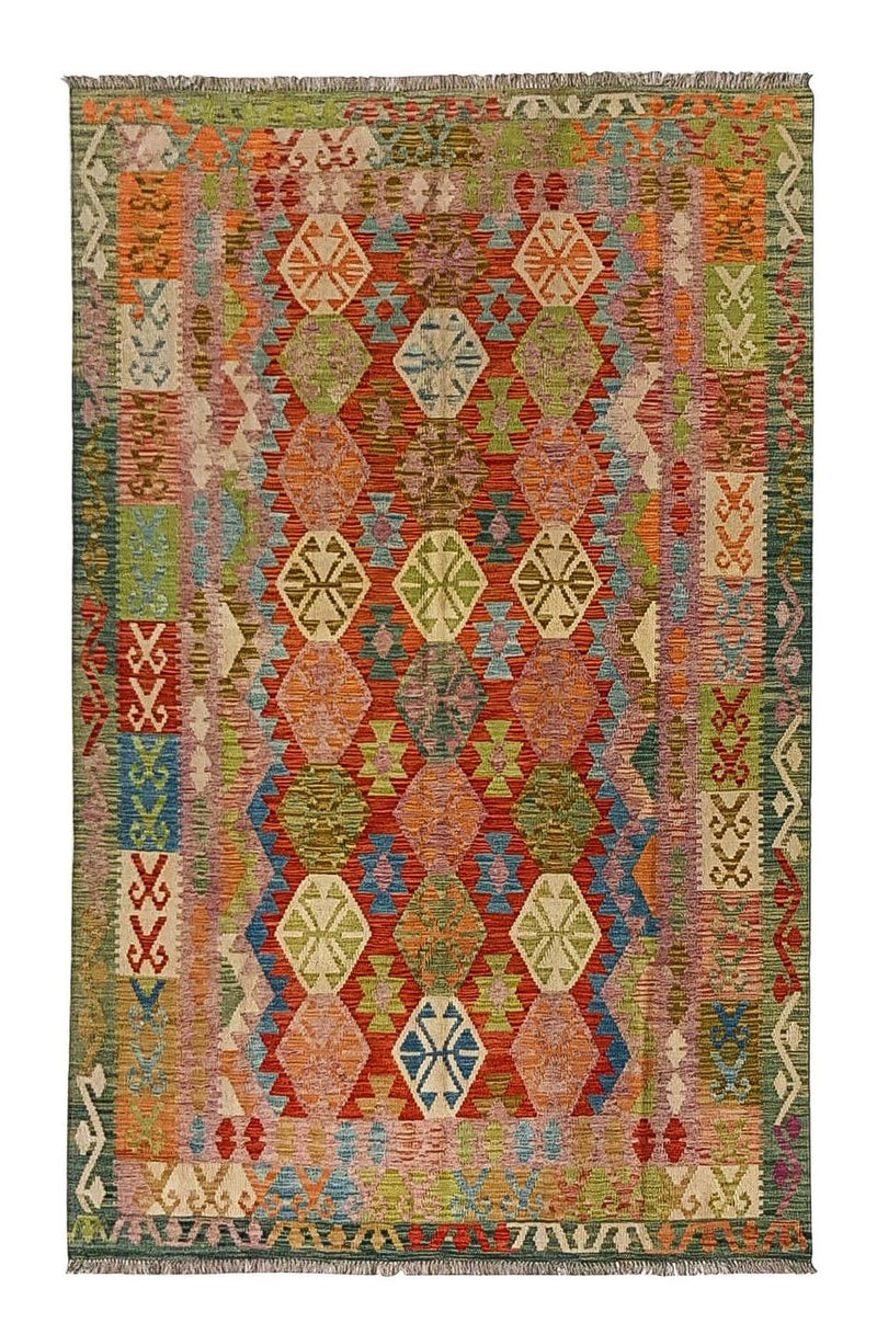 Tappeto Kelim - Splash - 300 x 206 cm - multicolore