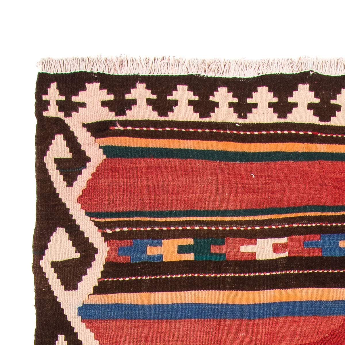 Tappeto corsia Tappeto Kelim - Vecchio - 315 x 150 cm - multicolore