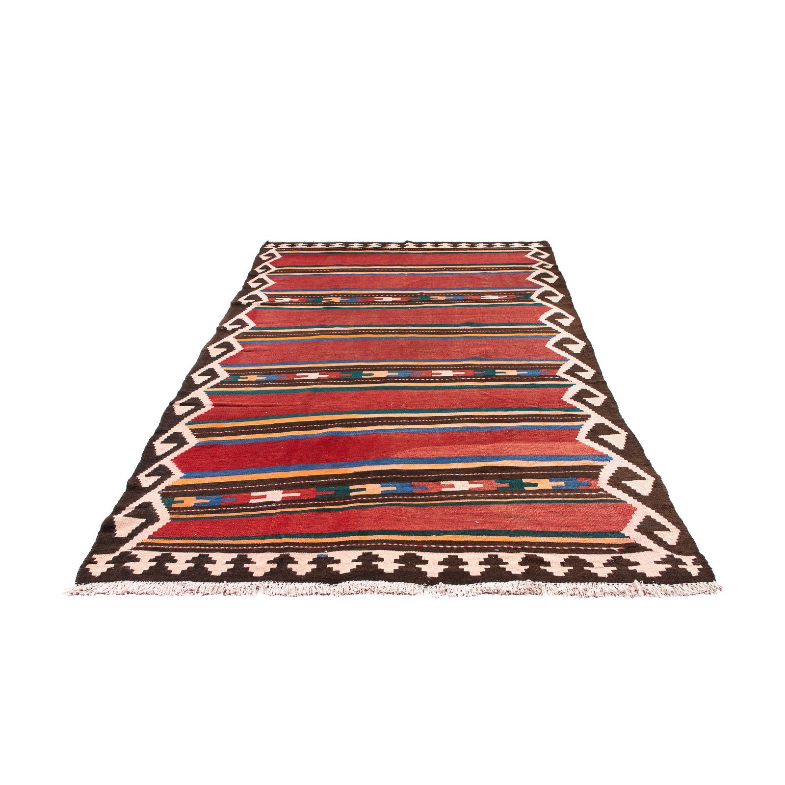 Tappeto corsia Tappeto Kelim - Vecchio - 315 x 150 cm - multicolore