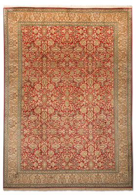 Tappeto di seta - Seta del Kashmir - 311 x 211 cm - rosso