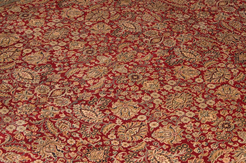 Tappeto di seta - Seta del Kashmir - 311 x 211 cm - rosso