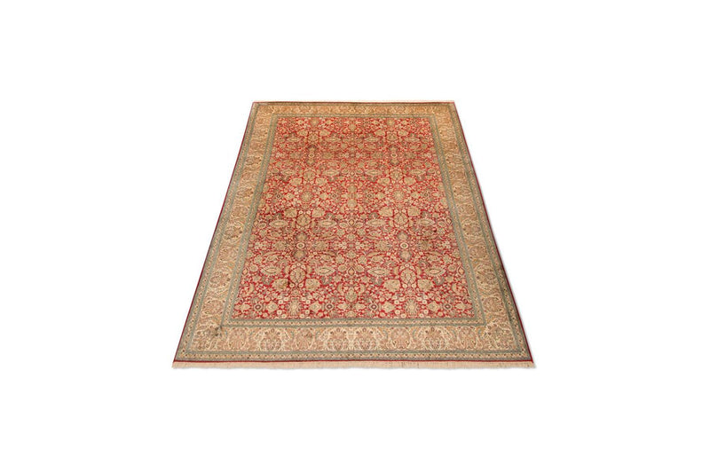 Tappeto di seta - Seta del Kashmir - 311 x 211 cm - rosso