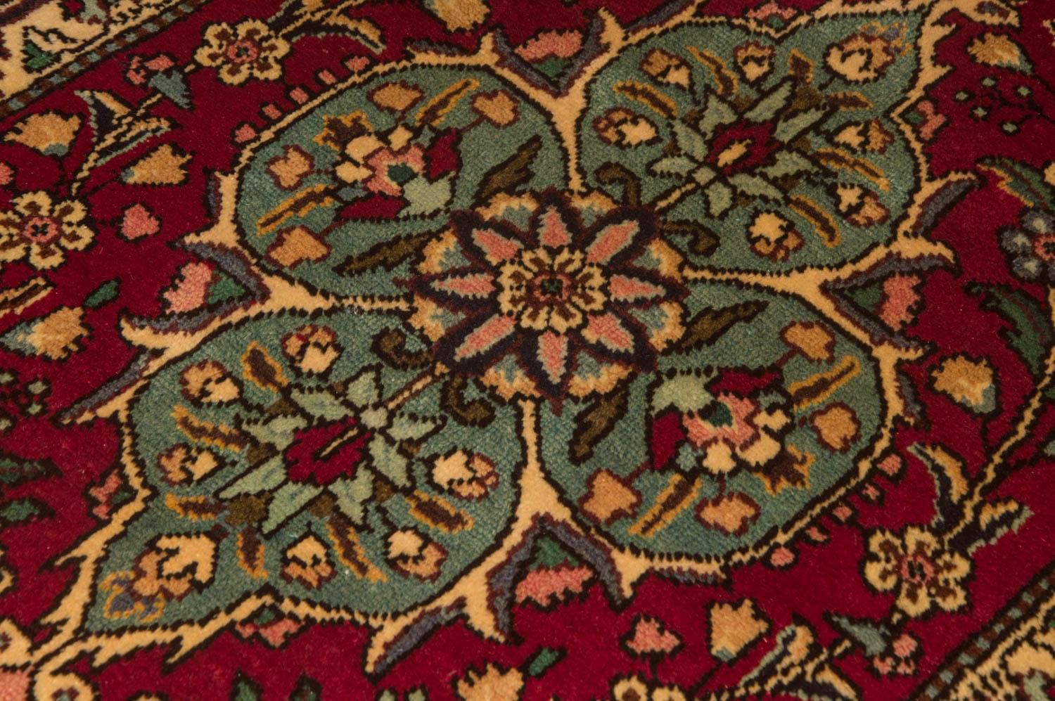 Tappeto corsia Tappeto Persero - Tabriz - 385 x 73 cm - rosso