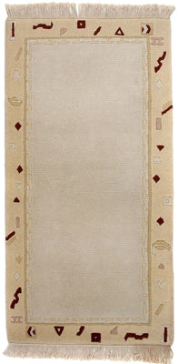 Tappeto Nepal - 140 x 70 cm - beige