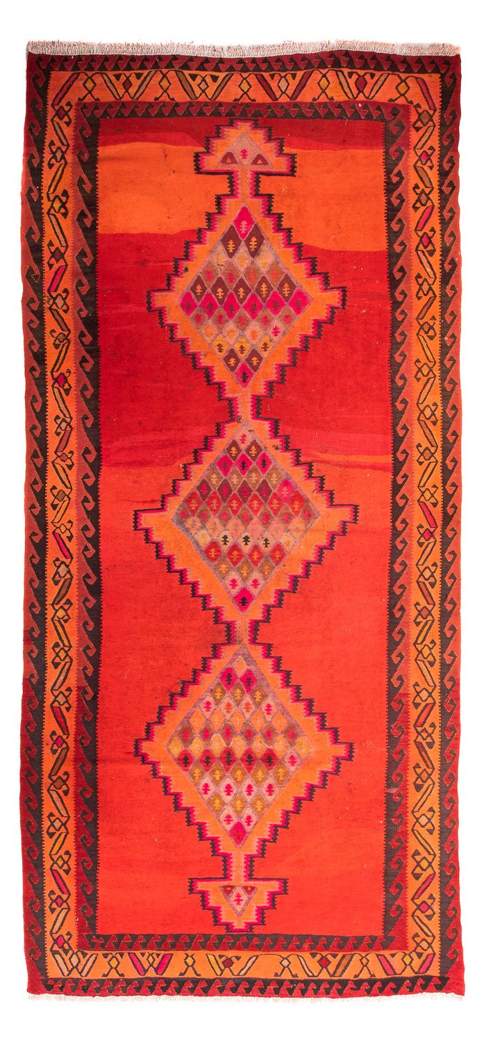 Tappeto corsia Tappeto Kelim - Vecchio - 380 x 180 cm - multicolore