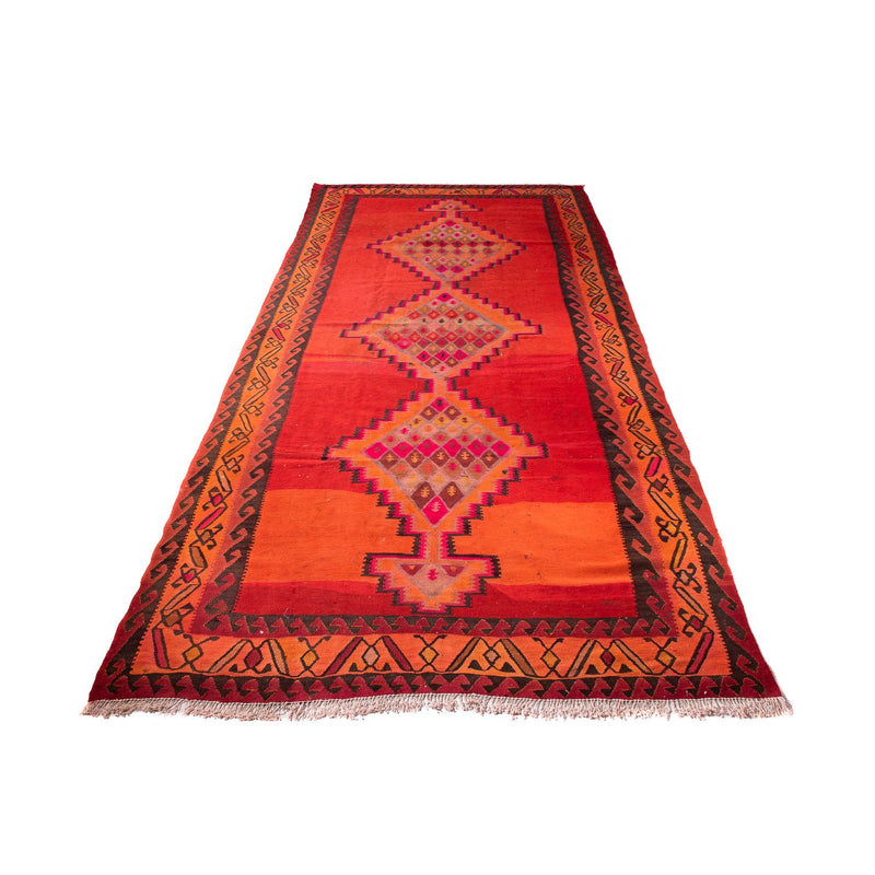 Tappeto corsia Tappeto Kelim - Vecchio - 380 x 180 cm - multicolore