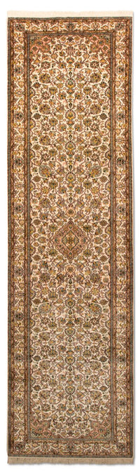 Tappeto corsia Tappeto di seta - Seta del Kashmir - 301 x 79 cm - multicolore