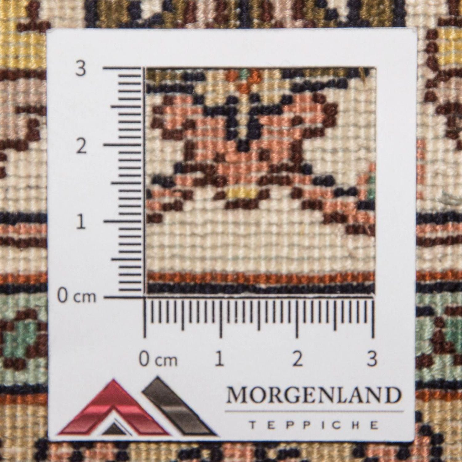 Tappeto corsia Tappeto di seta - Seta del Kashmir - 301 x 79 cm - multicolore