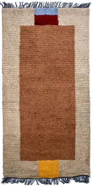 Tappeto Nepal - 140 x 70 cm - marrone