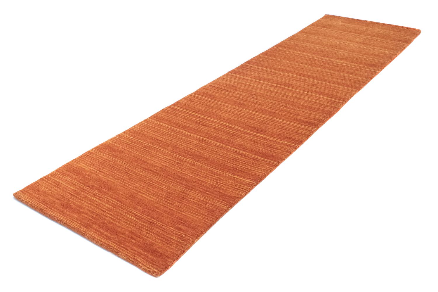 Tappeto corsia Tappeto di lana - 295 x 75 cm - arancione